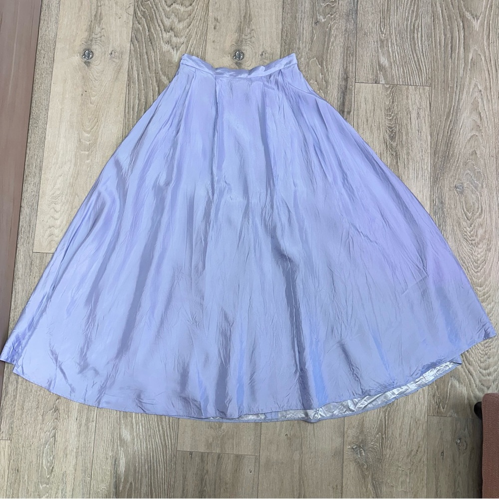 Vintage Jessica McClintock icy blue maxi skirt